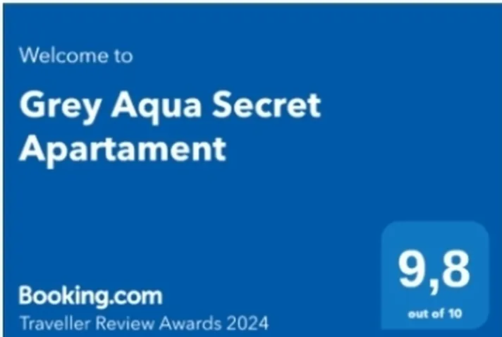 Booking.com Traveller Review Awards 2024: Grey Aqua Secret Apartament, 9,8 na 10
