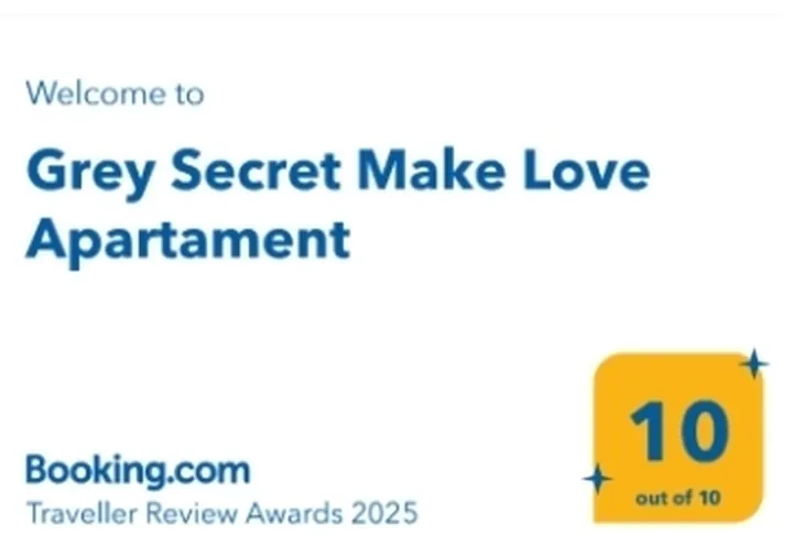 Booking.com Traveller Review Awards 2025: Grey Secret Make Love Apartament, 10 na 10